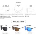 thumbnail image 2 of The Matrix Classic Sports Gafas de sol sin montura Hombres Naranja Hombre Conducción Rectángulo Ultraligero Marco Gafas de sol Uv400 Mj8009 Raoliang, 2 of 3