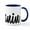 White/Navy Inside, variant on CafePress - Melanin - 11 oz Ceramic Mug - Novelty Coffee Tea Cup