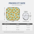 thumbnail image 3 of Zufioo White Polka Dot Sunflower A Print Folding Car Windshield Sun Visor, Anti-ultraviolet Sun Visor, Suitable for Trucks, Vans Car Accessories-Medium, 3 of 6