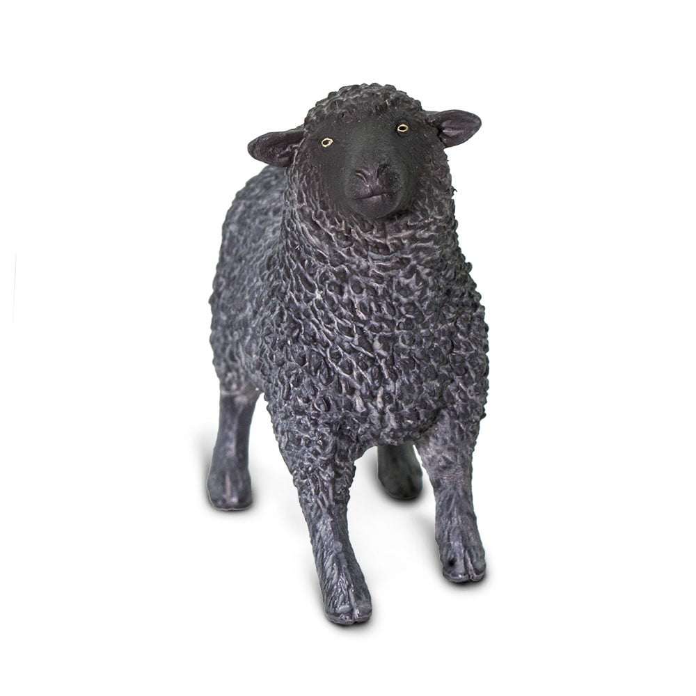 NEW * Safari BLACK SHEEP solid plastic toy farm pet animal figure 