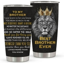 Brother Birthday Gifts, Best Brother Ever, Best Gift Idea for Brother, Gifts for Brother 20oz Stainless Steel Tumbler for Men, Brother Gifts from Sister