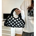 thumbnail image 6 of Kukuzhu Women Cotton Rope Top-handle Bag Summer Beach Handwoven Handbag Cotton Crochet Fishing Net Handbag Casual Bag Pouch Purse, 6 of 7