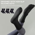 thumbnail image 6 of CEYAZYE 3 Pairs Pilates Socks with Grips Non-Slip Curling Yoga Socks Grip Socks for Ballet Dance Barefoot, 6 of 14