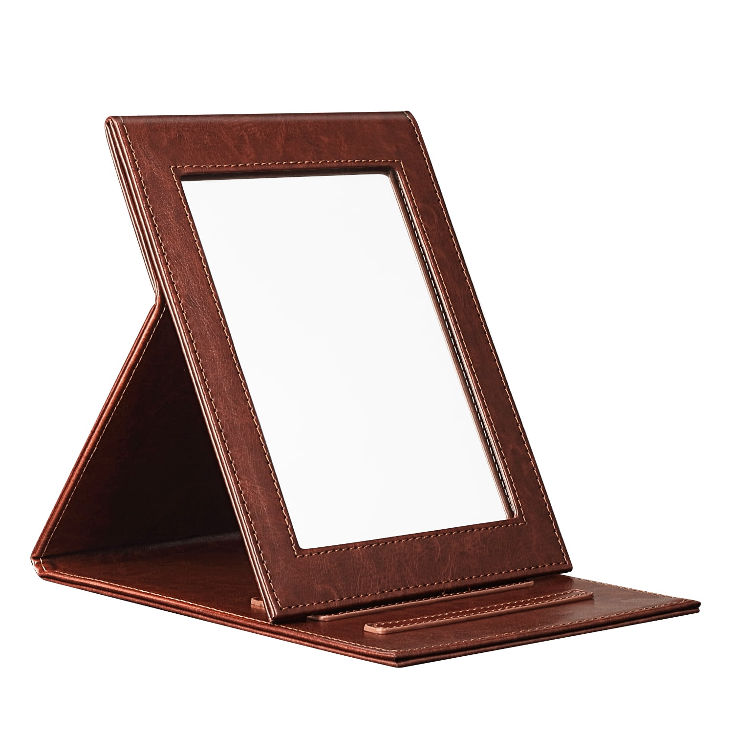 Fintie Travel Folding Makeup Mirror Portable Slim PU Leather Folding