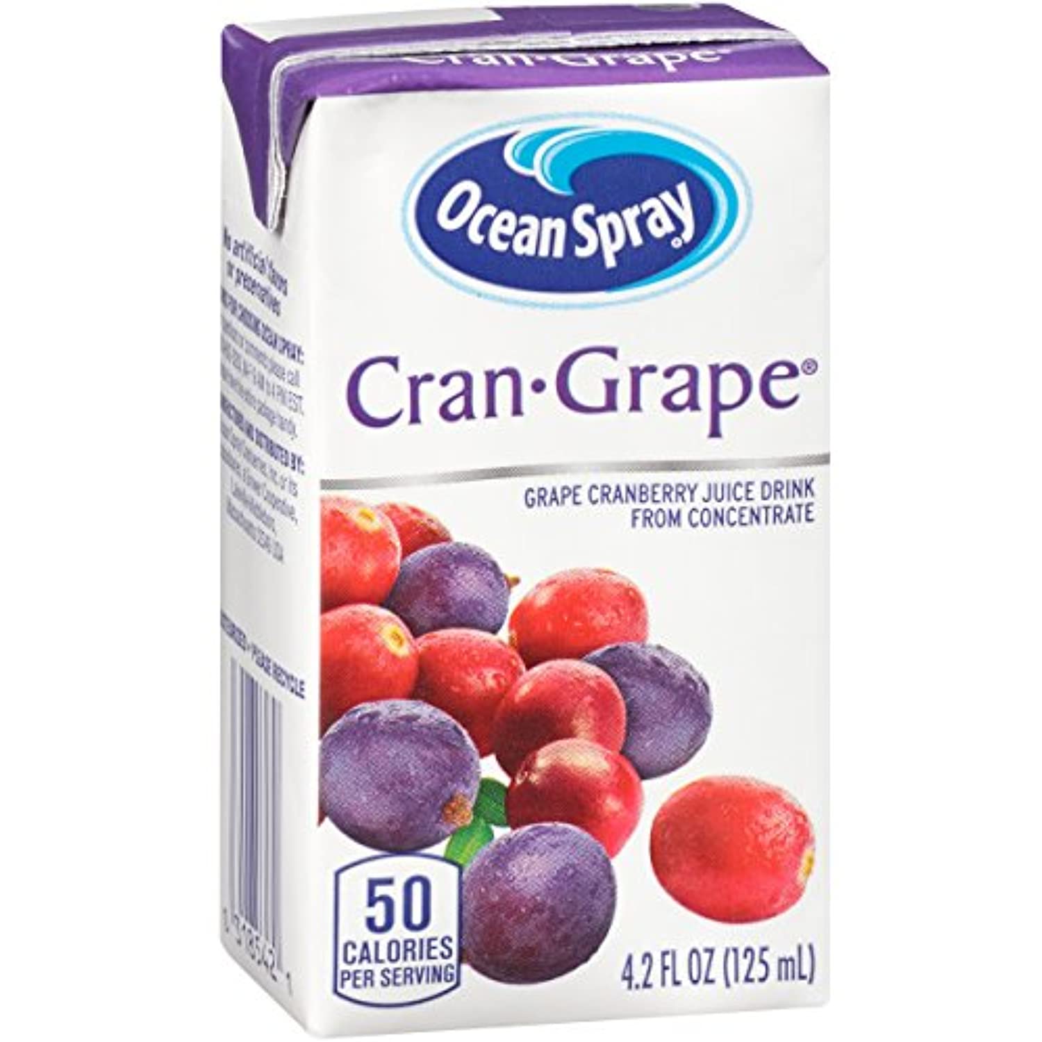 Ocean Spray CranGrape Juice Boxes, 4.2 Ounce (Pack Of 40)