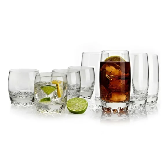 Set 16 Vasos Modelo Galassia Bormioli Jaibol Oldfashion, Capacidad 562/267ml con Caja de Regalo