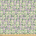 thumbnail image 2 of Ambesonne Spring Fabric by the Yard Upholstery, Daisies on Monochrome Back, 3 Yards, Soft Pink and Pale Yellow, 2 of 5