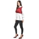 thumbnail image 2 of Blusa con chaleco de perlas Roman Fashion /Juvenil, 5102 (Blanco / Vino) vino G, 2 of 6