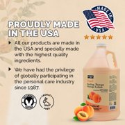 PRO NAIL - Healing Therapy Massage Lotion - Professional Pedicure, Body and Hot Oil Manicure, Infused with Natural Oils, Vitamins, Panthenol and Amino Acids (Peach, 1 Gallon)