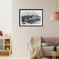 thumbnail image 3 of Historic Framed Print, [Massacre of Cheyennes near Fort Robinson, Nebraska, Jan. 9, 1879; U.S. Soldiers standing among dead Indians], 17-7/8" x 21-7/8", 3 of 9