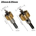 thumbnail image 3 of 5pcs 16-30mm High Speed Steel Drill Set Meche Cutter For Drilling Cylindrical Saw - Gold Hy, 3 of 5