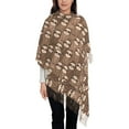 thumbnail image 3 of Yiaed brown sloth family Print Warm Long Scarves Winter Scarfs Big Scarf Oversized Scarf Tassel Soft Fall Winter Thick Scarf Warm Shawl, 3 of 8