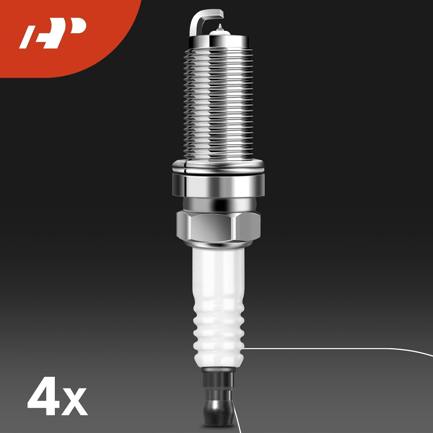 A-Premium Set of 4 (Black) Ignition Coil Pack and Iridium Spark Plugs Compatible with Nissan Altima Sentra 2002-2006, X-Trail 2005-2006 L4 2.5L