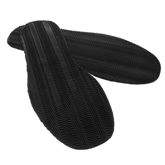 Black Rubber Sole Stickers for Shoe Bottom Repair and with Easy Application and Non Slip