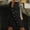 Black, variant on Striped Capris for Women with Pocket Elastic Waist Jogger Pants Button Decorated Drawstring Trousers Vacation Clothes