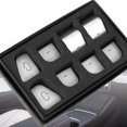 thumbnail image 5 of Botón de interruptor de elevación de ventana de coche con pegatina de apertura de puerta para Model3 2021 Accesorios interiores ABS de alta calidad Plata, 5 of 5