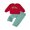 Red, variant on RUINIXCW Toddler Baby Boy Christmas Outfit Kids Baby Boy Fall Winter Clothes Excavator Tree Embroidery Long Sleeve Pullover Sweatshirt and Plaid Pants 2 Pcs Set