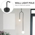 thumbnail image 2 of Black Pendant Light Sconces Wall Lighting Lamp Accessories Arm Metal Bracket Chandelier Holder Swing Rocker, 2 of 6