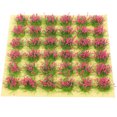 thumbnail image 4 of Miangastore Model Railway Grass Static Flower Tuft Rosy Plastic 36Pcs 10x10x0.8in, 4 of 8