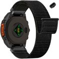 thumbnail image 2 of FL Nylon Quick Fit Watchband Compatible with Garmin Fenix 8 47mm/Forerunner 965/970/Instinct 1/2/3 45mm Solar,22mm Soft Hook and Loop Adjustable Sport Strap for Fenix 7 Pro/7/6 Pro/6/5 plus, 2 of 8