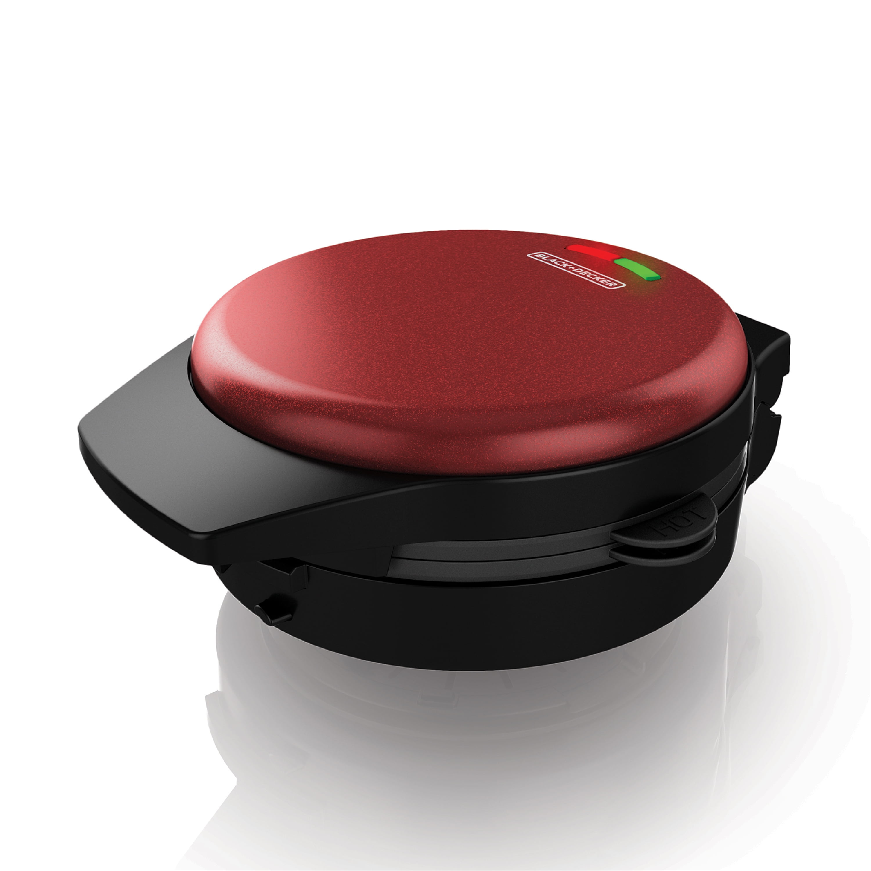 BLACK+DECKER Removable Plate Belgian Waffle Maker, Maroon, WM700R