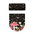 thumbnail image 5 of SEANATIVE Mushroom Toilet Lid Cover Daisy Toilet Lid Dust Pad Toilet Elastic Edges Tank Lid Pad Non Slip Toilet Mat Fit Most Round and Elongated Oval Aesthetic Toilet Protector Decor, 2pcs, 5 of 7