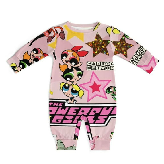 The Powerpuff Girls Unisex Baby Boy Girl Rompers Long Sleeve Infant Jumpsuits Babies' Outfits Fall Winter Clothes 0-3M