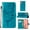 Blue, variant on Dteck Wallet Phone Case for Samsung Galaxy S23 Ultra, Magnetic PU Leather Butterfly Embossed Wrist Strap Card Slots Pocket Kickstand Flip Cover for Samsung Galaxy S23 Ultra, Lightpurple