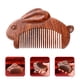 thumbnail image 2 of ColoMX Peine de madera para el cabello, peine de madera portátil, peine antiestático, peine de sándalo Natural, 2 of 7