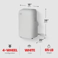 thumbnail image 3 of Aire Acondicionado Portátil Toshiba Wi-fi 7000 btu Color Blanco, 3 of 4