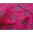 thumbnail image 4 of oneOone Silk Tabby Fabric Floral Block Printed Craft Fabric BTY 42 Inch Wide, 4 of 4