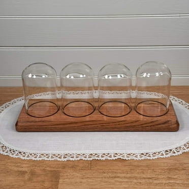Showcase Display with 4 glass domes