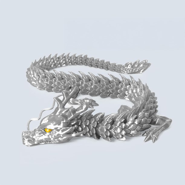 Whattiho, dragón impreso en 3D, dragón articulado, juguete Fidget, juguetes de dragón flexibles posibles para decoración de coche y figuras de adorno