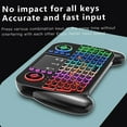 thumbnail image 3 of RGB Mini Keyboard Bluetooth 5.0 Keyboard 2.4G Wireless Keyboard Dual-mode Rechargeable Keyboard with Toucad for Android TV Box, 3 of 9