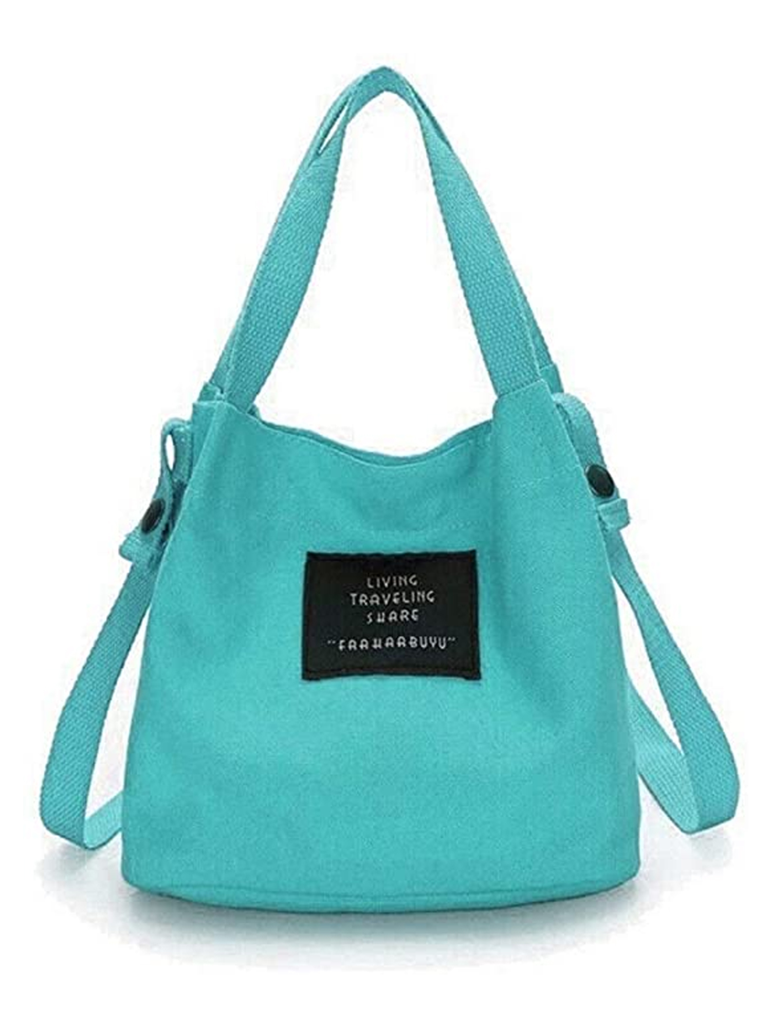 Kuriozud Women Multi Pocket Mini Canvas Cross Body Handbag Hobo Bag