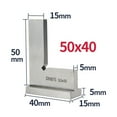 thumbnail image 1 of 90 Degree Flat Edge Square Ruler Carpentry Square Woodworking Tools Metal Angle Measuring Tool Multi Try Square Gauge Set-Square ,Easy to Use, 1 of 7