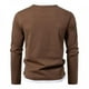 thumbnail image 4 of Camiseta de manga larga con cuello en V para hombre: dobladillo irregular, puños con costuras, prenda informal de otoño/invierno, solo lavado a mano, tallas S-XXL con datos de contorno de pecho/hom, 4 of 4