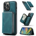 thumbnail image 1 of Allytech for iPhone 14 Plus Case 2022, Vegan PU Leather Anti-Scratch Magnetic Detachable Wallet Zipper Purse Stand Case with Card Slots for iPhone 14 Plus 6.7", Blue, 1 of 8