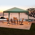 thumbnail image 3 of Zimtown Leg 10' x 10' Ez Pop up Anti Uv Patio Tent Folding Gazebo Backyard Canopy Green, 3 of 9