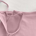 thumbnail image 5 of QIUOMBBP Compression Tank Top for Women Scoop Neck Solid Spaghetti Strap Shirts Slim Fit Summer Casual Camisole Tops Hot Pink Free Size, 5 of 9