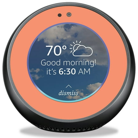 Skin for Amazon Echo Spot - Solid Peach| MightySkins Protective, Durable, and Unique Vinyl Decal wrap cover | Easy To Apply, Remove, and Change Styles | Made in the (Best Way To Remove Peach Skin)