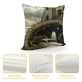 thumbnail image 4 of Orinice Dragon Tail Clock Tower Graphic Decorative Cushion Throw Pillow Cover for Home Couch Living Room Bed Sofa Pillowcase 12x12in, 4 of 5