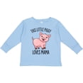 thumbnail image 3 of Inktastic This Little Piggy Loves Mama Cute Boys or Girls Long Sleeve Toddler T-Shirt, 3 of 5