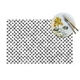 thumbnail image 4 of YFYANG Washable Heat-Resistant Placemats, 70% PVC/30% Polyester, Abstract Geometric Line Texture Kitchen Table Mat, 12" x 18" 6 Pcs, 4 of 6
