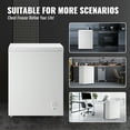 thumbnail image 3 of JIEJIA Compact Freezer 4.2 cu ft Environmental Chest Freezer, Mini Freezer with 7 Gear Adjustable Temperature, Removable Storage Basket, Energy Saving, White, 3 of 9