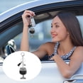 thumbnail image 6 of Uxcell Rhinestone Keychain Bling Keychain Accessories Cute Crystal Key Chain Black, 6 of 7