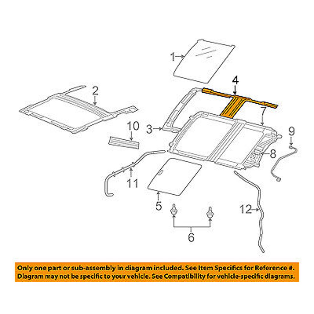 CHRYSLER OEM Sunroof Sun RoofWeatherstrip Seal 68082479AA Walmart
