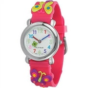 Girls' Silicone Butterfly Watch