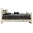 thumbnail image 7 of Homestead Collection Queen Bed w/ Laser Engraved Pine Tree Design, Clear Lacquer Finish, 7 of 7
