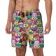 thumbnail image 1 of Balery Cute Cartoon Owls Bañador para hombre, shorts de playa de secado rápido con entrepierna y forro de compresión-3X-Large, 1 of 6